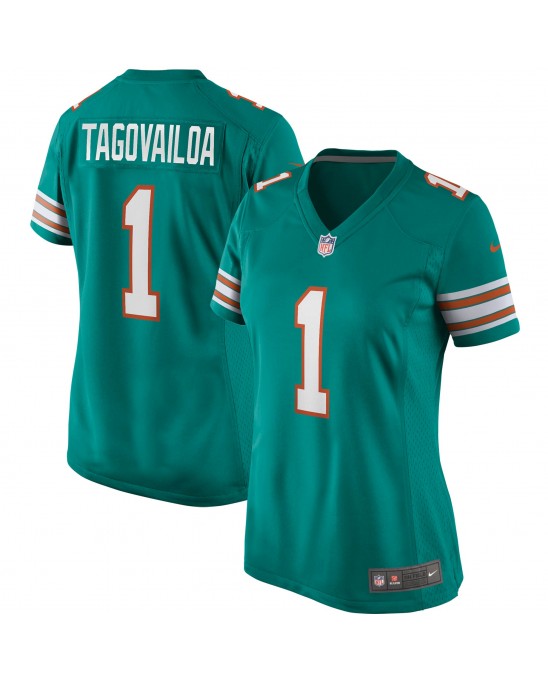 Tua Tagovailoa Miami Dolphins Nike Damen-Ausweichtrikot – Aqua
