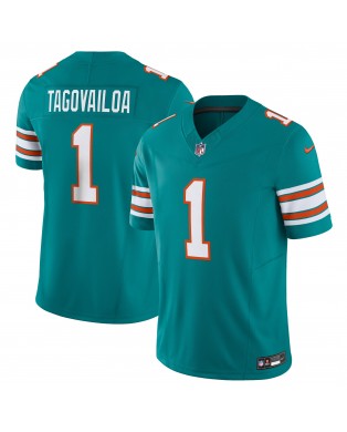 Tua Tagovailoa Miami Dolphins Nike Vapor F.U.S.E. Limitiertes Trikot – Aqua