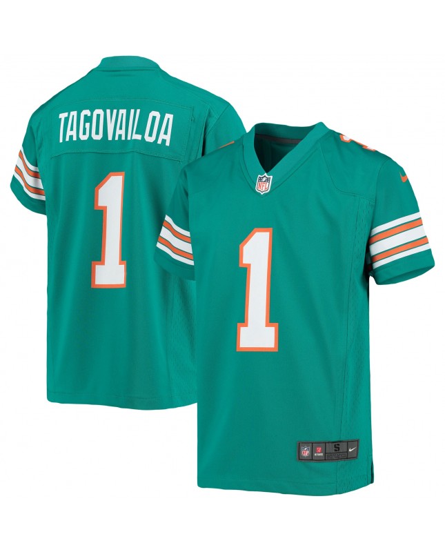 Tua Tagovailoa Miami Dolphins Nike Jugend-Spieler Trikot – Aqua