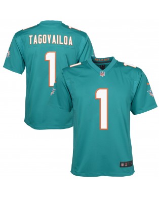 Tua Tagovailoa Miami Dolphins Nike Jugend-Spieler Trikot – Aqua