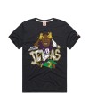 Justin Jefferson Minnesota Vikings Hommage Unisex-Tri-Blend-T-Shirt mit Karikaturspielergrafik – Anthrazit