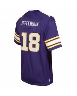 Justin Jefferson Minnesota Vikings Nike Jugend-Spieler Trikot – Lila