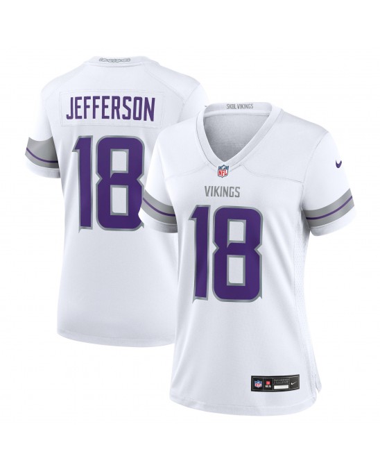 Justin Jefferson Minnesota Vikings Nike AlternateSpiele-Trikot für Damen – Weiß