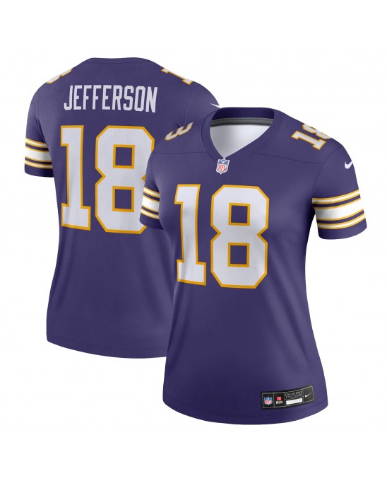 Justin Jefferson Minnesota Vikings Nike Alternate Legend Spieler Performance-Oberteil für Damen – Lila
