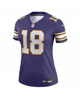 Justin Jefferson Minnesota Vikings Nike Alternate Legend Spieler Performance-Oberteil für Damen – Lila