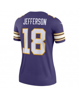 Justin Jefferson Minnesota Vikings Nike Alternate Legend Spieler Performance-Oberteil für Damen – Lila