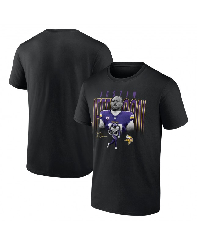 Justin Jefferson Minnesota Vikings Humble Shadow Spieler T-Shirt – Schwarz