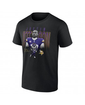 Justin Jefferson Minnesota Vikings Humble Shadow Spieler T-Shirt – Schwarz