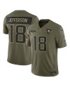 Justin Jefferson Minnesota Vikings Nike 2025 Salute to Service Limited Trikot – Olivgrün