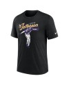 Justin Jefferson Minnesota Vikings Nike Spieler-Grafik-T-Shirt – Heather Black