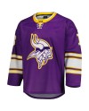 Justin Jefferson Minnesota Vikings Hockey-Trikot – Lila