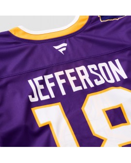Justin Jefferson Minnesota Vikings Hockey-Trikot – Lila