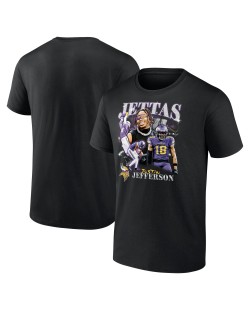 Justin Jefferson Minnesota Vikings Notorious Spieler Grafik-T-Shirt – Schwarz