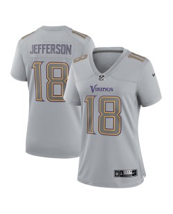 Justin Jefferson Minnesota Vikings Nike Atmosphere Fashion Game-Trikot für Damen – Grau