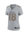 Justin Jefferson Minnesota Vikings Nike Atmosphere Fashion Game-Trikot für Damen – Grau