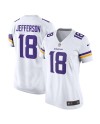 Justin Jefferson Minnesota Vikings Nike Spiele-Trikot für Damen – Weiß