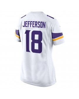 Justin Jefferson Minnesota Vikings Nike Spiele-Trikot für Damen – Weiß