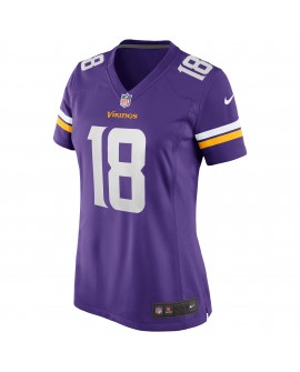 Justin Jefferson Minnesota Vikings Nike Damen-Spieler Trikot – Lila
