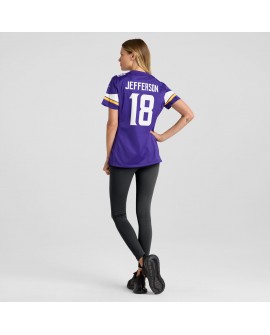 Justin Jefferson Minnesota Vikings Nike Damen-Spieler Trikot – Lila
