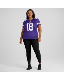Justin Jefferson Minnesota Vikings Nike Damen-Spieler Trikot – Lila