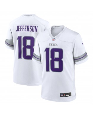 Justin Jefferson Minnesota Vikings Nike Jugend-Spieler Trikot – Weiß