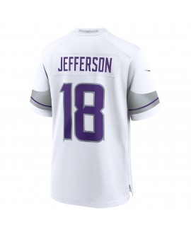 Justin Jefferson Minnesota Vikings Nike Jugend-Spieler Trikot – Weiß