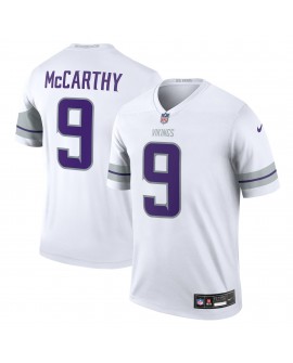 J.J. McCarthy Minnesota Vikings Nike Legend Spieler Performance Top – Weiß
