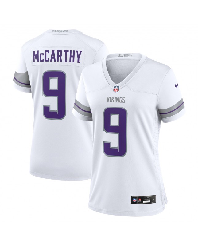 J.J. McCarthy Minnesota Vikings Nike Damen-Ausweichspieler-Trikot – Weiß