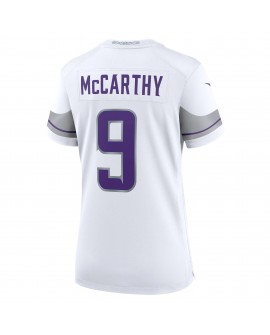J.J. McCarthy Minnesota Vikings Nike Damen-Ausweichspieler-Trikot – Weiß