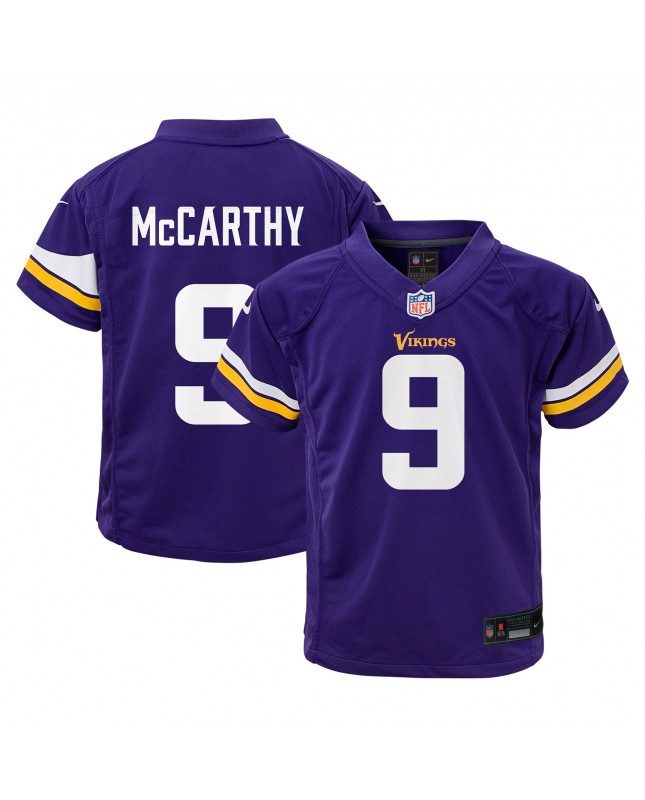 J.J. McCarthy Minnesota Vikings Nike Spieler Trikot für Kleinkinder – Lila