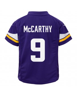 J.J. McCarthy Minnesota Vikings Nike Spieler Trikot für Kleinkinder – Lila