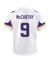 J.J. McCarthy Minnesota Vikings Nike Jugend-Spieler Trikot – Weiß
