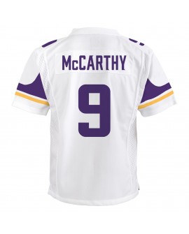 J.J. McCarthy Minnesota Vikings Nike Jugend-Spieler Trikot – Weiß