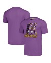 J.J. McCarthy Minnesota Vikings Homage Unisex Cartoon Spieler Tri-Blend T-Shirt – Lila