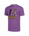 J.J. McCarthy Minnesota Vikings Homage Unisex Cartoon Spieler Tri-Blend T-Shirt – Lila