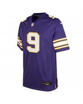 J.J. McCarthy Minnesota Vikings Nike Jugend-Spieler Trikot – Lila
