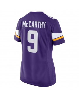 J.J. McCarthy Minnesota Vikings Nike Spieler-Spieler Trikot für Damen – Lila