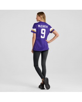 J.J. McCarthy Minnesota Vikings Nike Spieler-Spieler Trikot für Damen – Lila