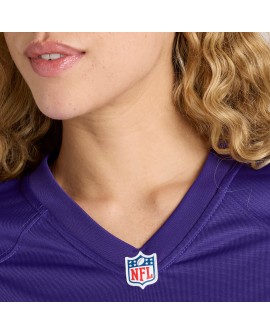 J.J. McCarthy Minnesota Vikings Nike Spieler-Spieler Trikot für Damen – Lila