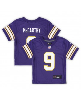 J.J. McCarthy Minnesota Vikings Nike Classic Spieler Game-Trikot für Kleinkinder – Lila