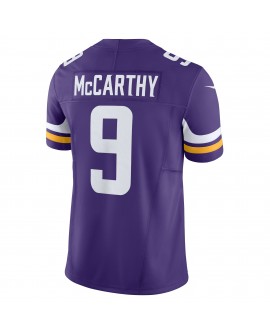 J.J. McCarthy Minnesota Vikings Nike Vapor F.U.S.E. Limitiertes Trikot – Lila
