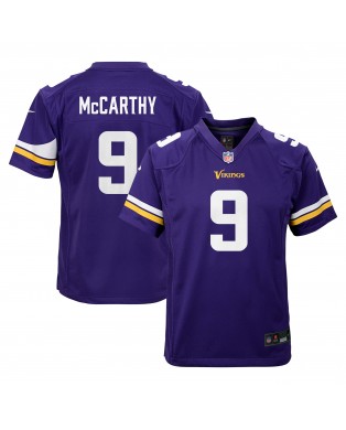 J.J. McCarthy Minnesota Vikings Nike Jugend-Spieler Trikot – Lila