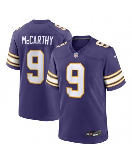 J.J. McCarthy Minnesota Vikings Nike 2. Alternate-Spieler-Spieler Trikot – Lila