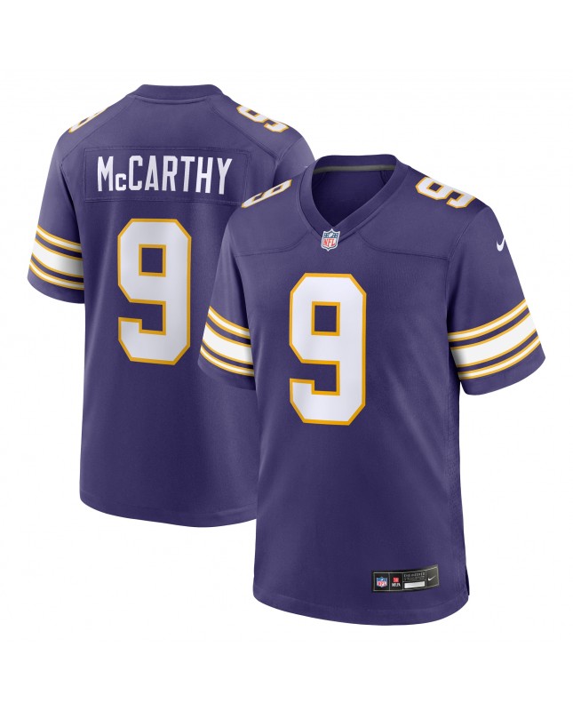 J.J. McCarthy Minnesota Vikings Nike 2. Alternate-Spieler-Spieler Trikot – Lila