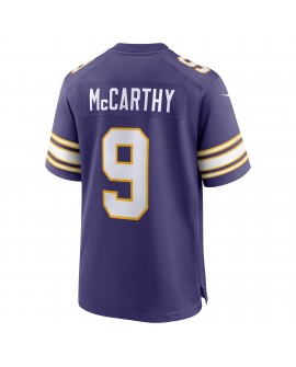 J.J. McCarthy Minnesota Vikings Nike 2. Alternate-Spieler-Spieler Trikot – Lila
