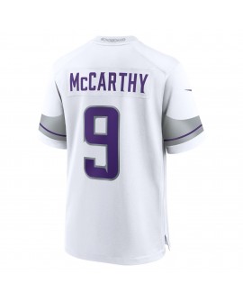 J.J. McCarthy Minnesota Vikings Nike AlternateSpiele-Trikot – Weiß