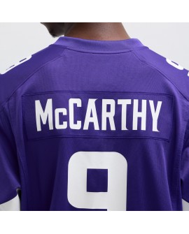 J.J. McCarthy Minnesota Vikings Nike Spieler-Spieler Trikot – Lila