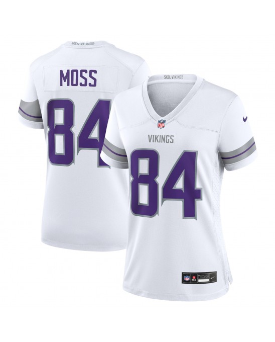 Randy Moss Minnesota Vikings Nike Damen-Spieler Trikot für alternative Spieler im Ruhestand – Weiß