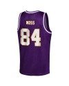 Randy Moss Minnesota Vikings Mitchell & Ness NFL Basketball-Modetrikot für Jugendliche im Ruhestand – Lila