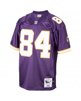 Randy Moss Minnesota Vikings 1998 Mitchell & Ness Authentic Throwback-Spielertrikot im Ruhestand – Lila